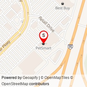 PetSmart on Retail Drive, Fredericksburg Virginia - location map