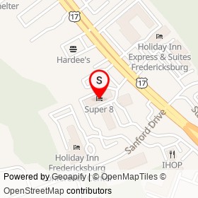 Super 8 on Warrenton Road,  Virginia - location map