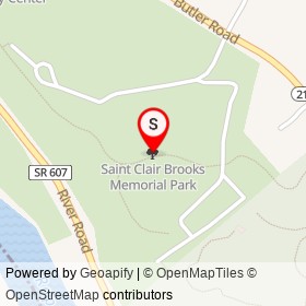 Saint Clair Brooks Memorial Park on ,  Virginia - location map