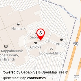 Bravo on I 95;US 17, Fredericksburg Virginia - location map