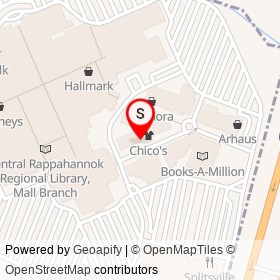 Menchie's on I 95;US 17, Fredericksburg Virginia - location map