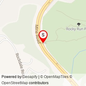 Rocky Run Park Mine Road Trail Head on , Stafford Virginia - location map