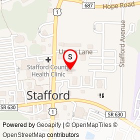 Fas Mart on Jefferson Davis Highway, Stafford Virginia - location map