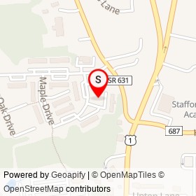 No Name Provided on Chestnut Drive, Stafford Virginia - location map