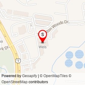 Weis on Foreston Woods Drive,  Virginia - location map