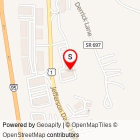 TownePlace Suites by Marriott Quantico Stafford on Jefferson Davis Highway,  Virginia - location map