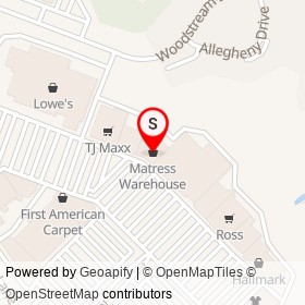 Matress Warehouse on Stafford Market Place,  Virginia - location map