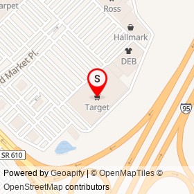 Target on I 95,  Virginia - location map