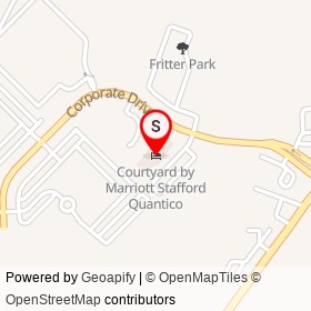 Courtyard by Marriott Stafford Quantico on Corporate Drive,  Virginia - location map