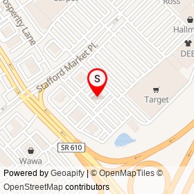 Capital One on Stafford Market Place,  Virginia - location map