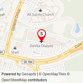 DaVita Dialysis on Dale Boulevard, Woodbridge Virginia - location map