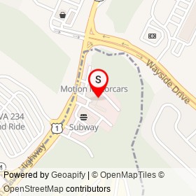 Jojo's Auto Repair Shop on Jefferson Davis Highway, Dumfries Virginia - location map