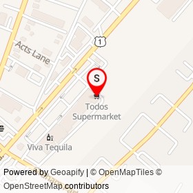 Todos Supermarket on Dumfries Shopping Plaza, Dumfries Virginia - location map