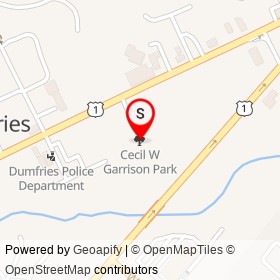 Cecil W Garrison Park on , Dumfries Virginia - location map