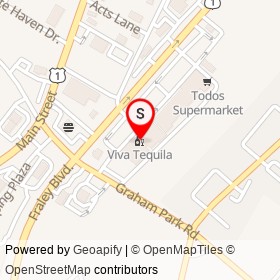 Viva Tequila on Dumfries Shopping Plaza, Dumfries Virginia - location map