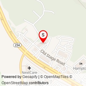 Days Inn on Old Stage Road, Dumfries Virginia - location map