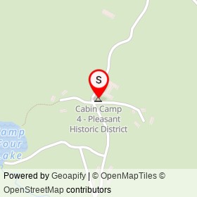Cabin Camp 4 - Pleasant Historic District on Quantico Cascades Trail,  Virginia - location map