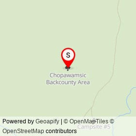 Chopawamsic Backcounty Area on ,  Virginia - location map