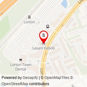 Lasani Kabob on Lorton Station Boulevard, Lorton Virginia - location map