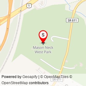 Mason Neck West Park on , Lorton Virginia - location map