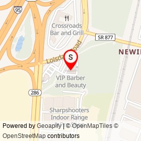 VIP Barber and Beauty on Loisdale Road, Springfield Virginia - location map