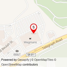 Wegmans Pizza on Hilltop Village Center Drive, Franconia Virginia - location map