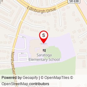 Saratoga School Playground on Braemar Way,  Virginia - location map