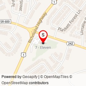 7 - Eleven on Gunston Road, Lorton Virginia - location map