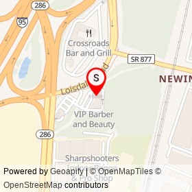 Wendy's on Loisdale Road, Springfield Virginia - location map