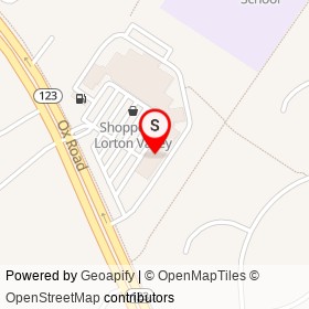 Ledos Pizza on Ox Road Sidepath, Lorton Virginia - location map