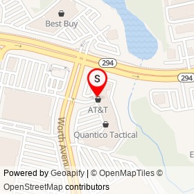 Bento Cafe on Worth Avenue, Woodbridge Virginia - location map
