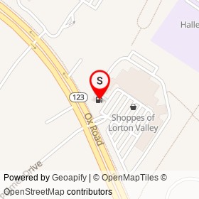 Sunoco on Ox Road Sidepath, Lorton Virginia - location map