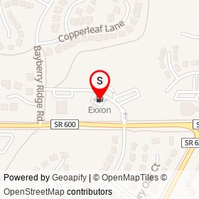 Exxon on Village Shops Drive, Lorton Virginia - location map