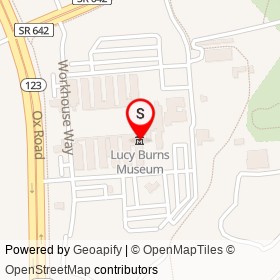 Lucy Burns Museum on Workhouse Way, Lorton Virginia - location map