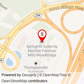 SpringHill Suites by Marriott Potomac Mills Woodbridge on Crossing Place, Woodbridge Virginia - location map