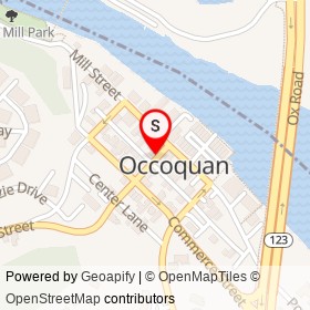 Occoquan Historic District on Union Street, Occoquan Virginia - location map