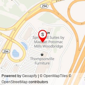 Residence Inn by Marriott Potomac Mills Woodbridge on Crossing Place, Woodbridge Virginia - location map