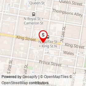 Sang Jun Thai on King Street, Alexandria Virginia - location map