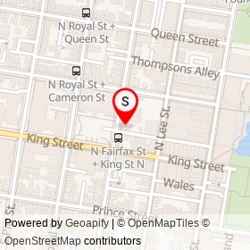 Buchanan and Kiguel on North Fairfax Street, Alexandria Virginia - location map