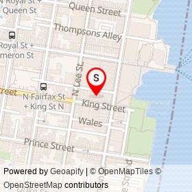 BUGSY’S PIZZA RESTAURANT & SPORTS BAR on King Street, Alexandria Virginia - location map