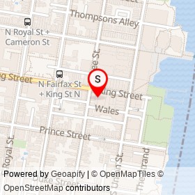 The Trading Post on King Street, Alexandria Virginia - location map