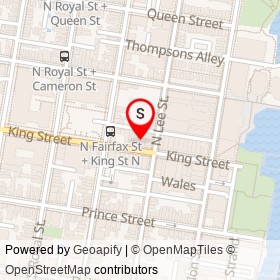 Ichiban Sushi House on King Street, Alexandria Virginia - location map