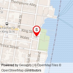 Bike and Roll on Wales Alley, Alexandria Virginia - location map