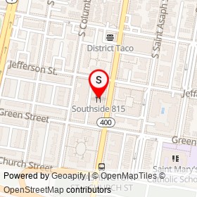 Southside 815 on South Washington Street, Alexandria Virginia - location map