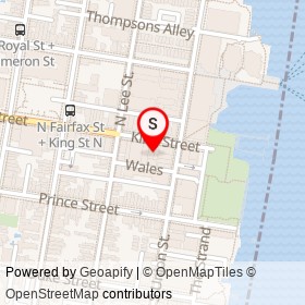 O'Connell's on King Street, Alexandria Virginia - location map