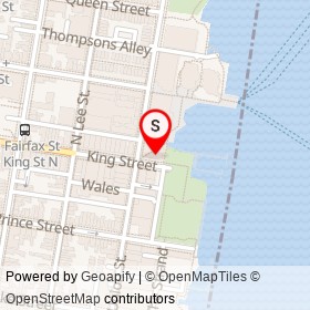 Hi-Tide Lounge on North Union Street, Alexandria Virginia - location map