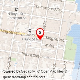 The Why Not Shop on King Street, Alexandria Virginia - location map