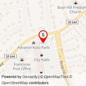 Pho Kim on Rose Hill Drive, Alexandria Virginia - location map