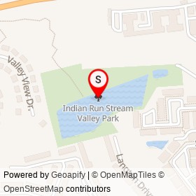 Indian Run Stream Valley Park on , Franconia Virginia - location map