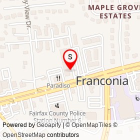 Credit Union on Franconia Road, Franconia Virginia - location map